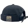 Brimless Hat Hip Hop Dome Melon Cap Vintage Landlord Hat Unisex Solid Color Docker Cap Skullies Bea 1