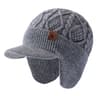 Winter Earflap Beanie For Cold Wind Protection Thick Knit Hat With Plush Lining 8