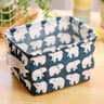 desktopfabricstoragebasket polar bear