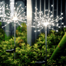 Waterproof Solar Garden Fireworks Lamp white