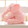 Plush Elephant Pillow Pink