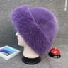 Womens Winter Fur Hat Cold Proof Soft  Warm Outdoor Hat For Skiing Sports And Casual Trips 5