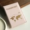 Slim PU Passport Holder Travel Essential With Cove Map Design 5