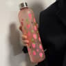 Strawberry Pattern Water Bottle Portable LeakProof Perfect Christmas Gift For Friends Students  Cou 1