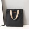 Large Capacity Canvas Tote Bag For Women Practical Commuter Handbag With Sewing Thread Design 5