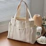 Large Capacity Canvas Tote Bag For Work Commuting College And Shopping 3