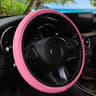 Artificial Leather Three Dimensional Embossed Steering Wheel Cover 3