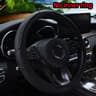 Artificial Leather Three Dimensional Embossed Steering Wheel Cover 5
