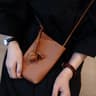 Simple Soft Leather Messenger Bag For Women Elegant Durable Work  Commuter Bag 0