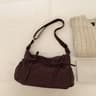 Retro Grid Single Shoulder Bag Large Capacity Stylish  Versatile For School Work And Commuting Unis 6