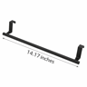 Stainless Steel Over Cabinet Towel Rack Punch Free Hanging Storage Organizer 6