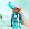 Dinosaur Water Bottle for Kids Leakproof Sippy Cup with Silicone Straw