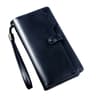 Premium PU Leather Wallet For Men Large Capacity Mobile Phone  Card Holder Zipper Closure 5