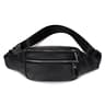 Mens Genuine Leather Crossbody Sling Bag Stylish Cowhide Chest Bag With Double Zipper For Daily Com 5