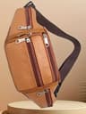 Mens Leather Waist Bag Stylish Sport Cross Body Shoulder Bag 4