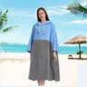 Quick Dry Microfiber Surf Changing Poncho Hooded Beach Towel For Adults 4