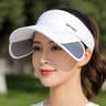 Retractable Brim Womens Sun Visor Hat For UV Face Protection 2