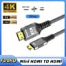 Premium Mini HDMI To HDMI Cable High Speed Bi Directional HDTV Connector 6