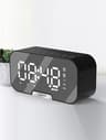 Premium Bluetooth Speaker Alarm Clock With Mirror Display And Real Time Temperature 5
