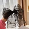 Elegant Double Layer Organza Bow Hair Clip For Women  Girls 5