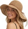 Women Straw Wide Brim Sun Hat Foldable Packable Beach Vacation Cap 3