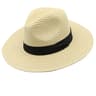 Wide Brim Straw Hat Panama Style Summer Fedora Beach Sun Hat 7