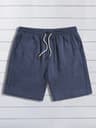 Mens Cotton Linen Beach Shorts Breathable Summer Casual 5 Inch Shorts 8