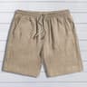 Mens Cotton Linen Beach Shorts Breathable Summer Casual 5 Inch Shorts 9