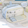 Large Capacity Pencil Case Organizer With Multiple Compartments For School Office And Travel 5