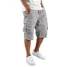 Mens Casual Cargo Shorts Loose Fit Multi Pocket Drawstring Summer Shorts 7