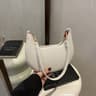 Womens Pebbled Leather Shoulder Bag With Detachable Strap Everyday Underarm Purse 5