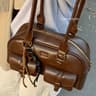 Stylish Womens Shoulder Bag With Multi Pocket Storage And Gold Tone Details 3