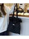 Chiffon Shoulder Bag Polka Dot Korean Style Large Capacity Tote For Women 6