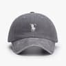 Grim Reaper Embroidered Washed Cotton Dad Cap 0