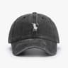 Grim Reaper Embroidered Washed Cotton Dad Cap 5