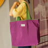 EcoCarry Reusable Shopping Bag Large Foldable Grocery Bag With Drawstring Shoulder Handles 4