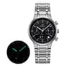 Gold Panda Dial Chronograph Watch For Men Sapphire Stainless Steel Quartz Sports Watch 5
