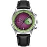 Watermelon Red Dial Quartz Watch For Men With Leather Strap And Multifunction Design 2