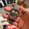 Retro Square Dual Display Waterproof Watch For Men 4