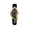 Diamond Dial Twisted Case Quartz Watch With Leather Strap 8