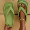 Womens Platform Flip Flops Soft Sole Non Slip Beach Sandals 5