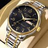 Easy Read Digital Quartz Watch Night Light Calendar Waterproof Senior Wristwatch 3