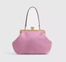 Womens PU Frame Handbag With Hasp Closure And Interior Zipper Pocket 7