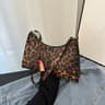 Zebra Leopard Print PU Leather Shoulder Bag With Zipper Closure 7