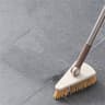 Triangle Floor Brush With Long Handle For Bathroom Floor Gap  Corner Cleaning 5
