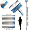 Window Cleaner With Extendable Pole Stainless Steel Window Squeegee 6