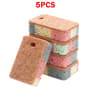 EcoClean Wood Pulp Sponge Reusable Dishwashing Sponge For ScratchFree Kitchen Cleaning 6
