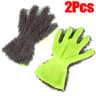 Double Sided Microfiber Car Wash Glove Five Finger Scratch Free Car Detailing Mitt 7