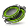 Collapsible Silicone Colander With Handle Space Saving Kitchen Colander For Fruits Vegetables  Past 5