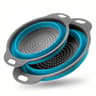 Collapsible Silicone Colander With Handle Space Saving Kitchen Colander For Fruits Vegetables  Past 6